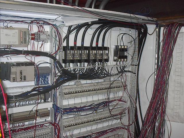 Panel being wired